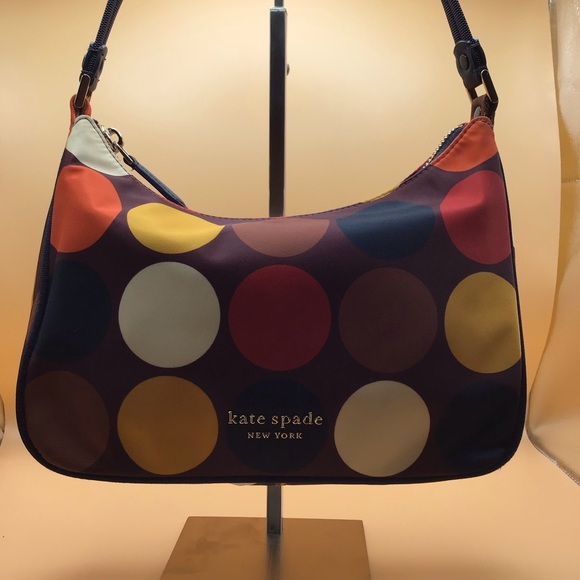 kate spade Handbags - LOW START Kate Spade Sam The Little Better Dot Party Printed Fabric Small bag